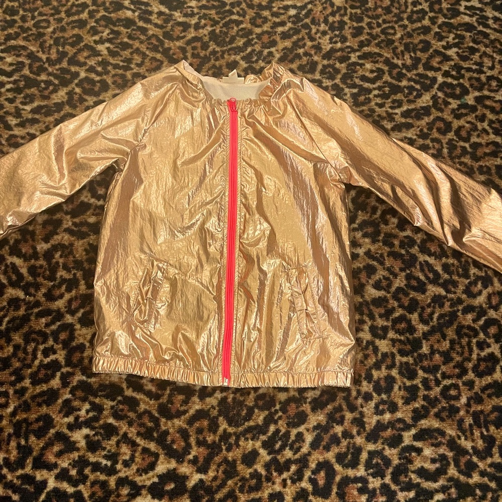 Rose gold raincoat